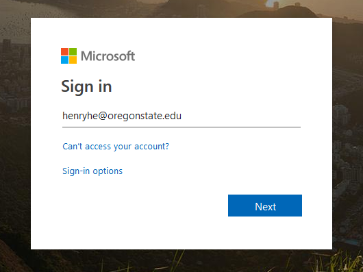 SharePoint sign in page
